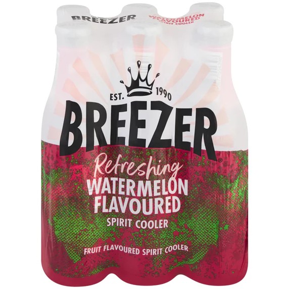 Bacardi Breezer Watermelon 6 x 275ml NRB
