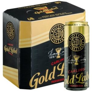 Carling Gold Label 6 x 410ml Can