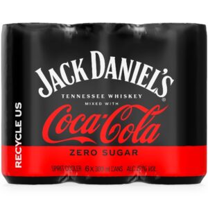 Jack Daniels & Coke Zero 6 x 300ml cans